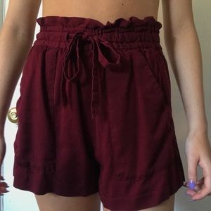 highwaisted flowy shorts